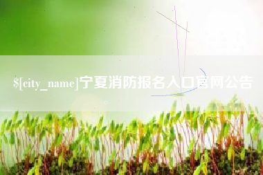 和田宁夏消防报名入口官网公告