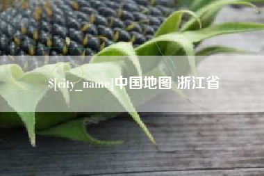 和田中国地图 浙江省
