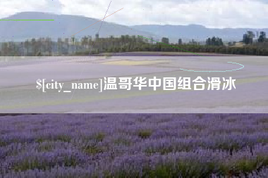 和田温哥华中国组合滑冰