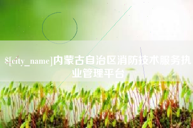 和田内蒙古自治区消防技术服务执业管理平台