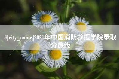 和田2021年中国消防救援学院录取分数线
