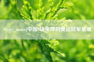 和田中国9块金牌的奥运冠军是谁