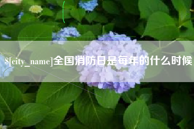 和田全国消防日是每年的什么时候