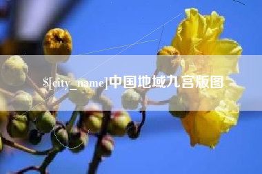和田中国地域九宫版图