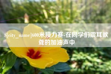 和田600米接力赛-在同学们震耳欲聋的加油声中