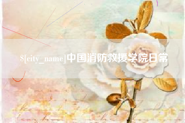 和田中国消防救援学院日常