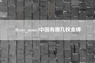和田中国有哪几枚金牌