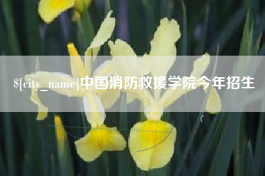 和田中国消防救援学院今年招生