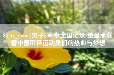 和田男子5000米全国记录-更是承载着中国田径运动员们的热血与梦想