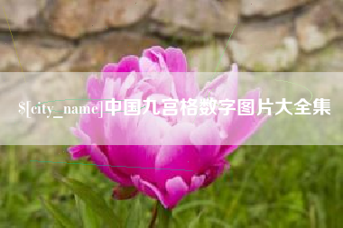 和田中国九宫格数字图片大全集