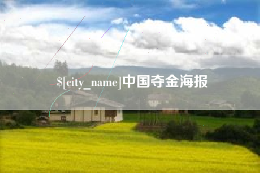 和田中国夺金海报