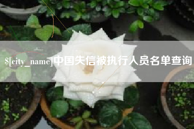 和田中国失信被执行人员名单查询