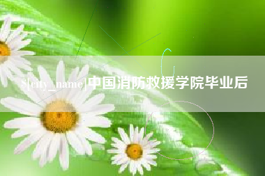 和田中国消防救援学院毕业后