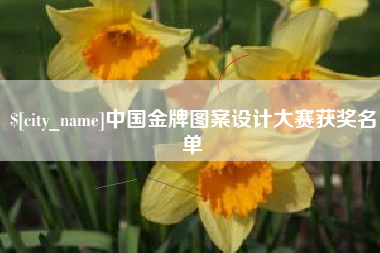 和田中国金牌图案设计大赛获奖名单