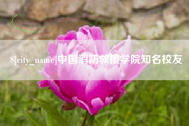 和田中国消防救援学院知名校友