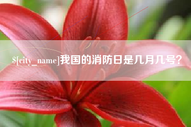 和田我国的消防日是几月几号？