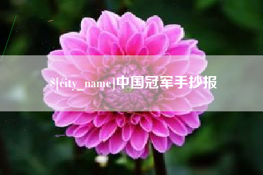 和田中国冠军手抄报
