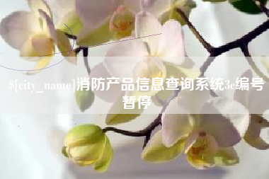 和田消防产品信息查询系统3c编号暂停