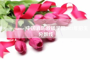 和田中国消防救援学院2021年招生分数线