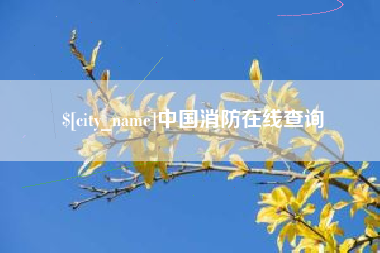 和田中国消防在线查询