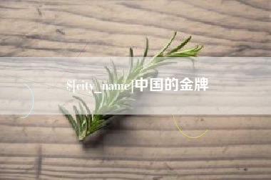 和田中国的金牌