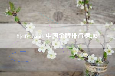 和田中国金牌排行榜2024