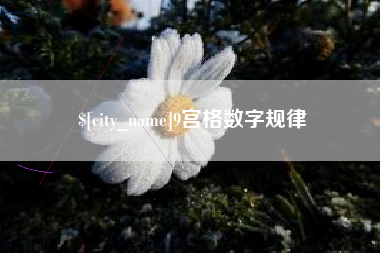 和田9宫格数字规律